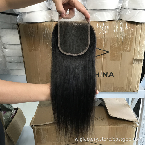 transparent brazilian hair 4x4 lace closure, cuticle aligned hair cheap lace closure body wave ,100% human hair lace closure